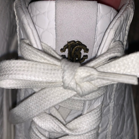 roberto cavalli white  Patent leather sneakers - Picture 2 of 6